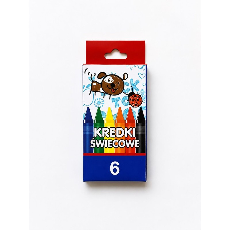Kredki świecowe Best Service 6 sztuk