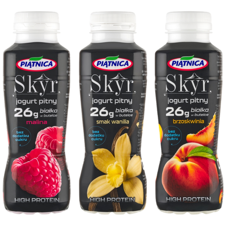 Piątnica High Protein Skyr jogurt pitny mix 360 g