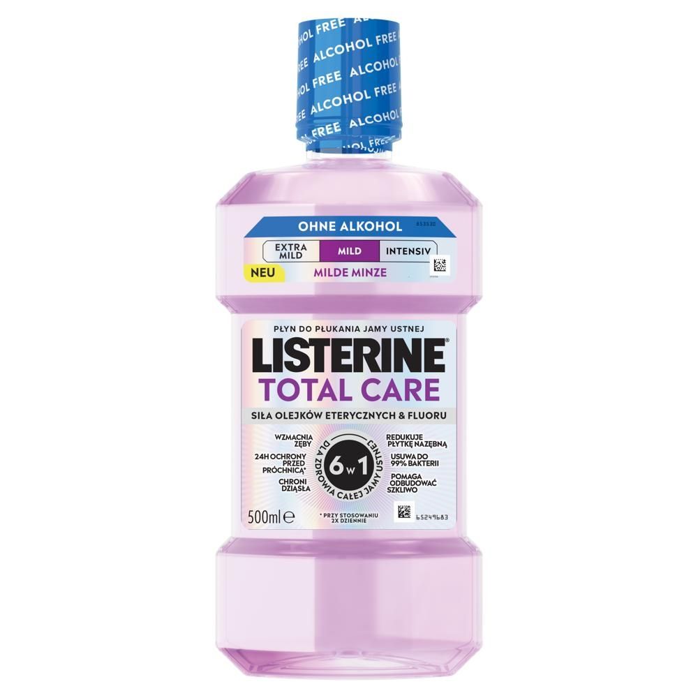 Listerine Total Care Płyn do płukania jamy ustnej łagodny smak 500 ml