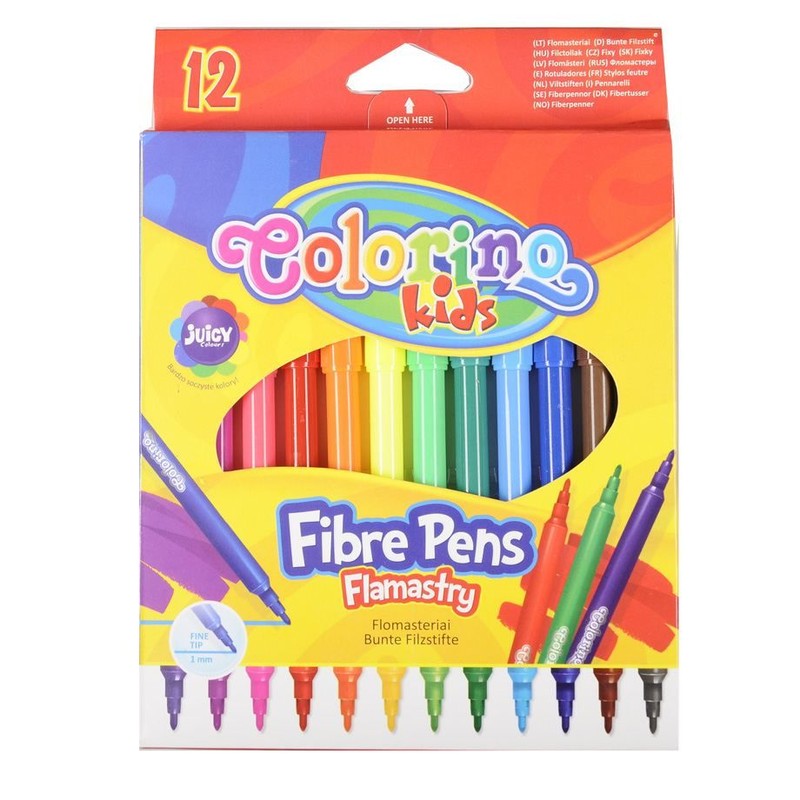 Flamastry 12 kolorów Colorino Kids 12 sztuk