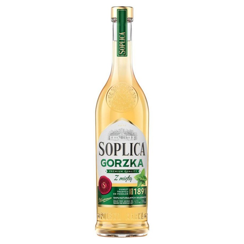 Wódka smakowa Gorzka z Miętą alk. 28,0% obj. Soplica 500 ml