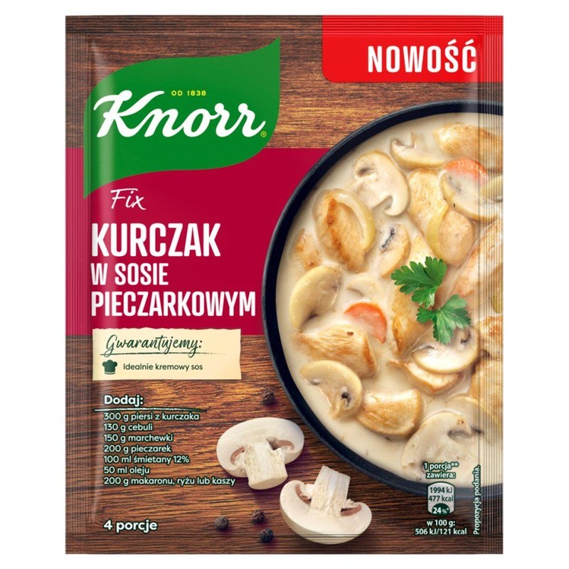 Fix Kurczak w sosie pieczarkowym Knorr 33 g