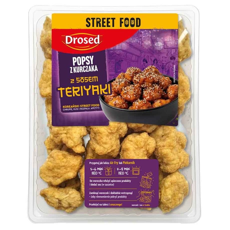 Popsy z piersi kurczaka z sosem teriyaki Drosed 400 g