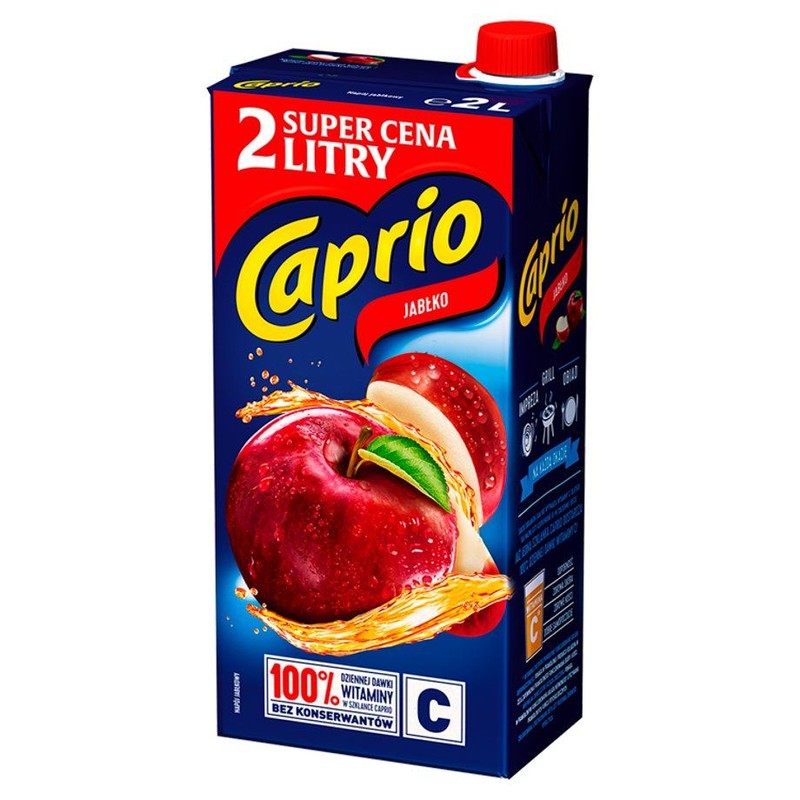 Napój niegazowany o smaku jabłkowym Caprio 2 l