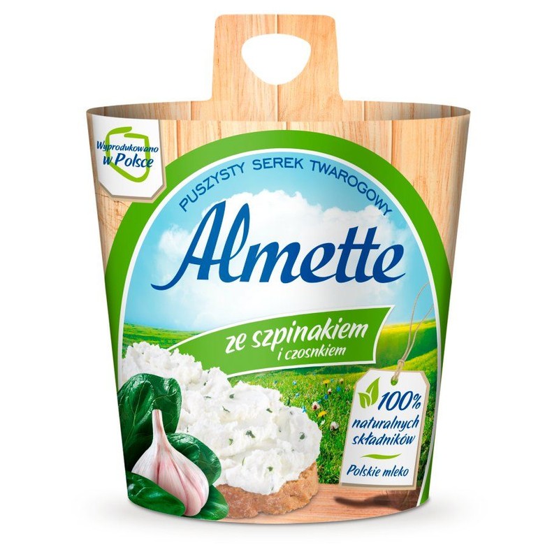 Serek twarogowy ze szpinakiem i czosnkiem Almette 150 g