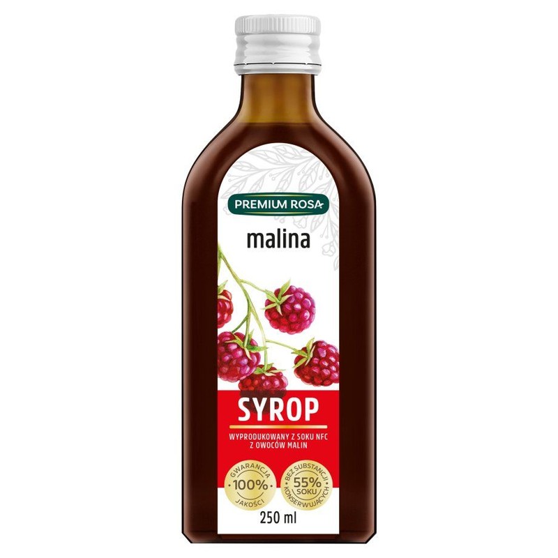 Syrop z malin Premium Rosa 250 ml