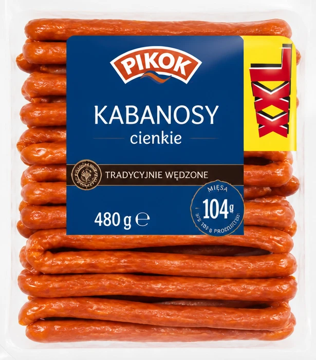PIKOK Kabanosy cienkie, XXL