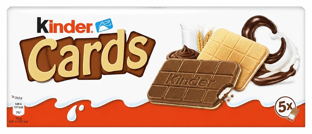 Kinder Cards, wafelki z kremem