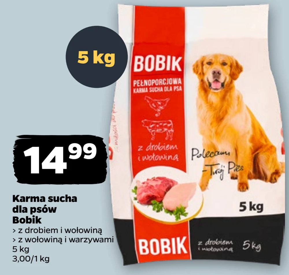 Karma sucha dla psów Bobik