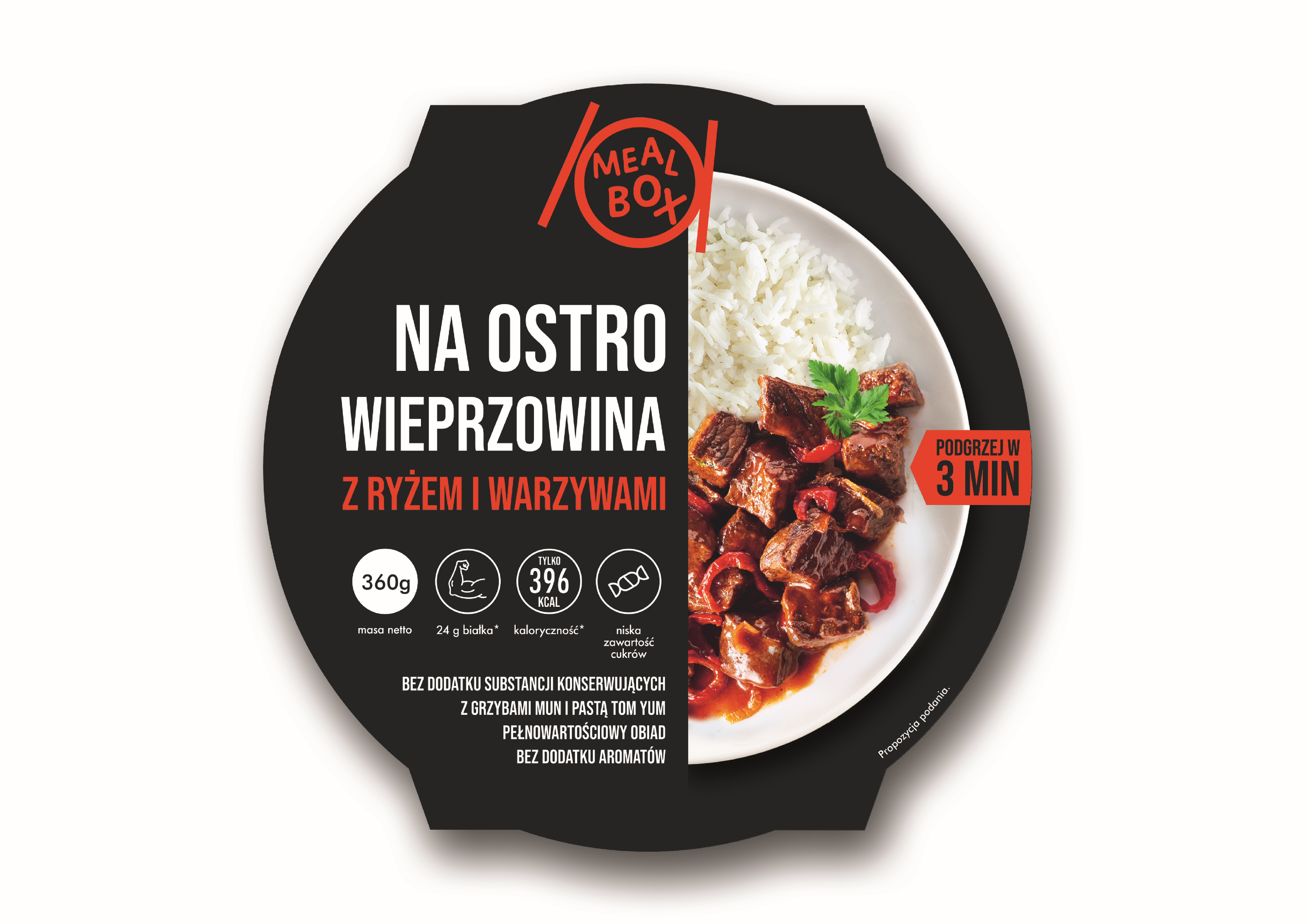 Meal Box Wieprzowina Na Ostro Z Ryżem I Warzywami 360G