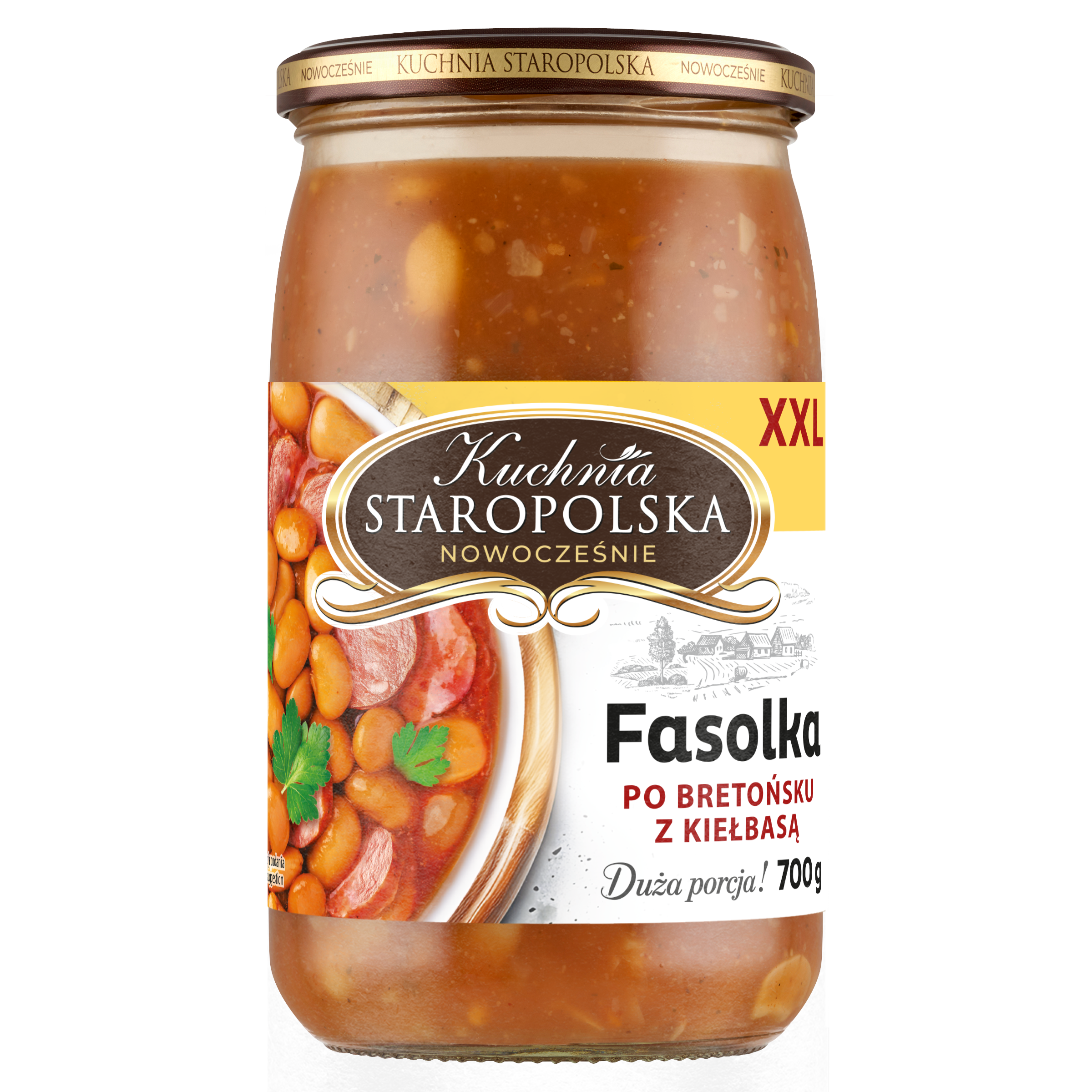 Kuchnia Staropolska Fasolka Po Bretońsku Z Kiełbasą 700 G