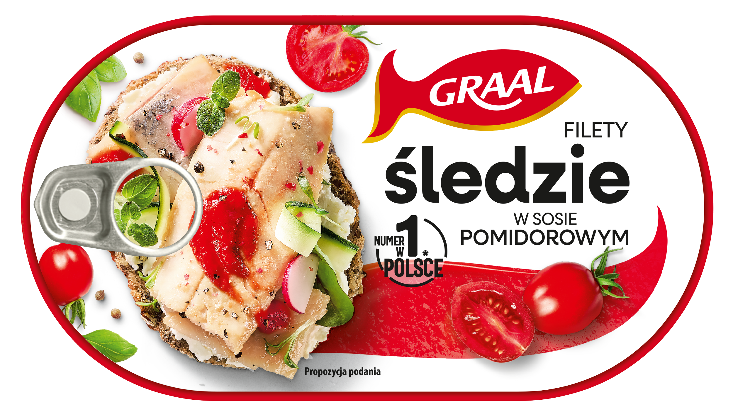 Graal Filety Ze Śledzia W Sosie Pomidorowym 170 G