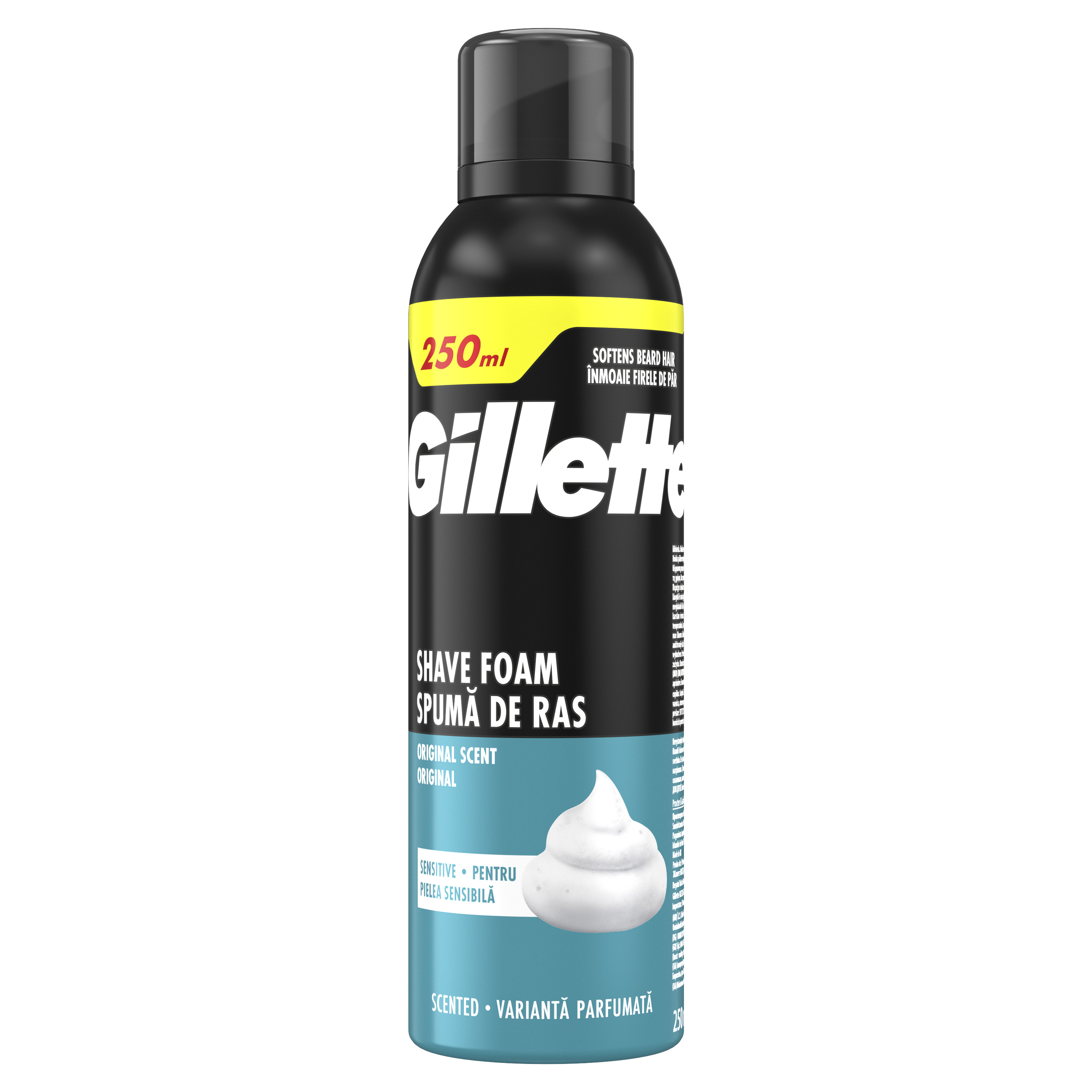 Gillette Classic Pianka Do Golenia Do Skóry Wrażliwej, 250 Ml