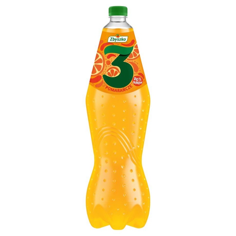 Napój gazowany 3 - pomarańcze Zbyszko 1,75 l