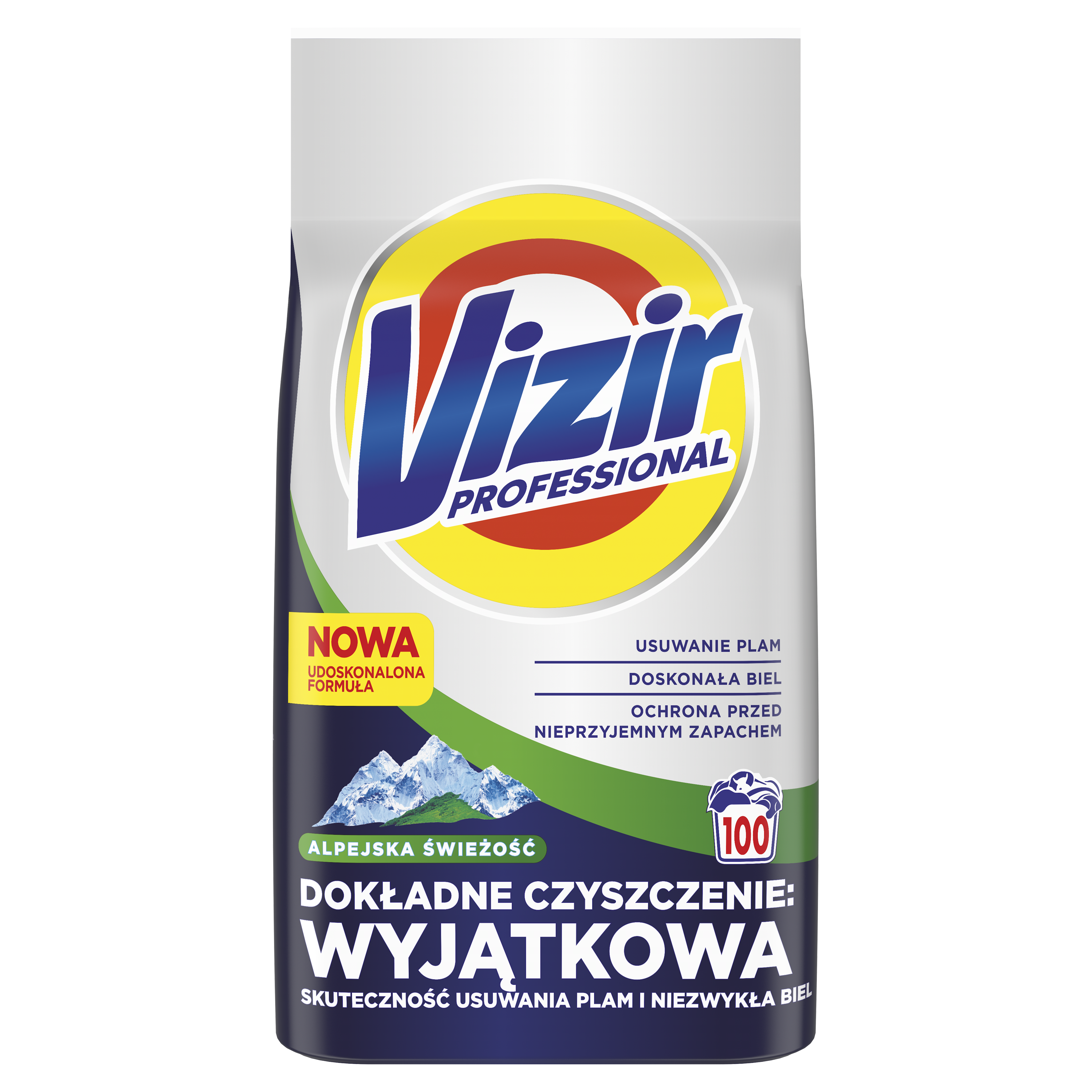 Vizir Professional Proszek Do Prania Alpine, 100 Prań, 5.5 Kg