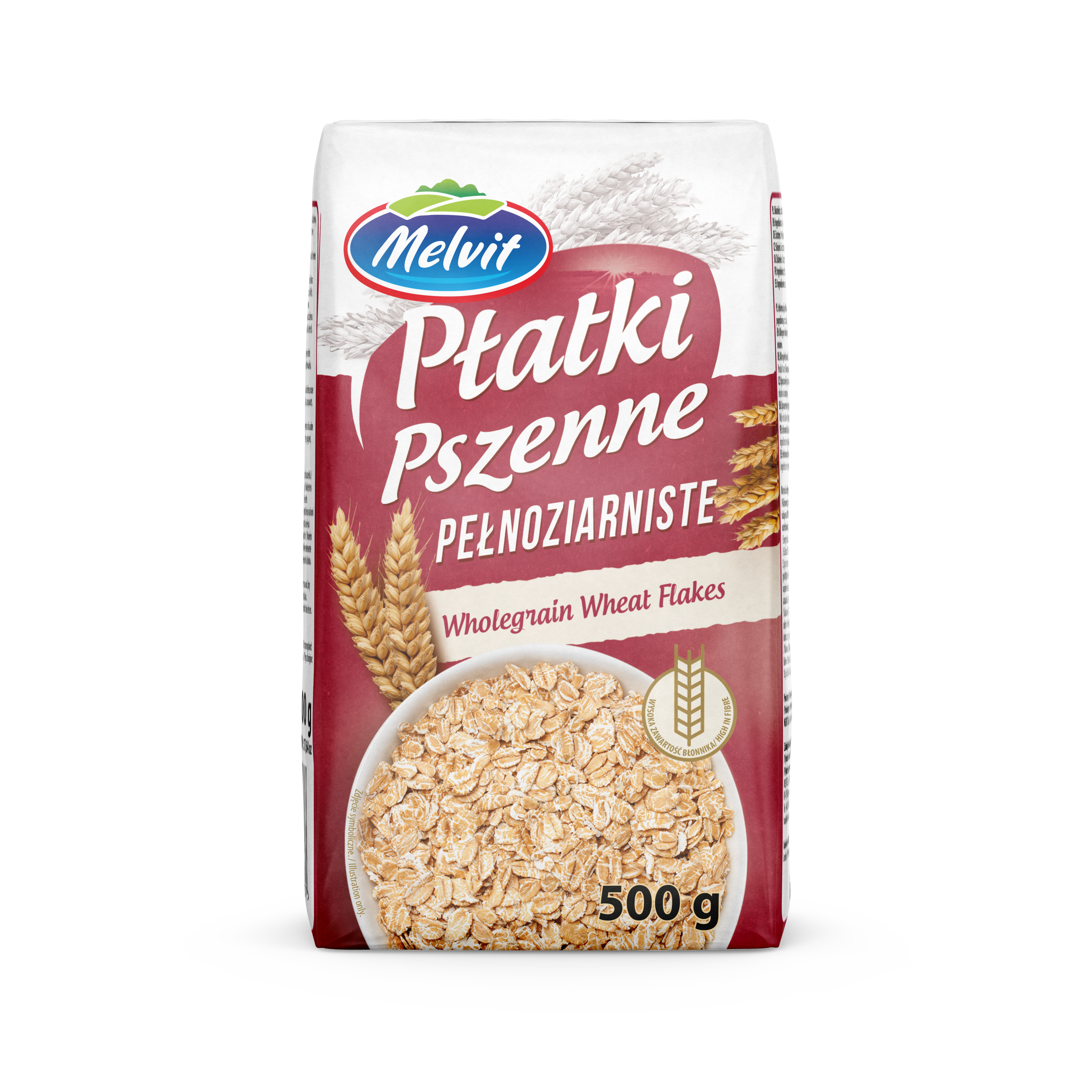 Melvit Płatki Pszenne 500G