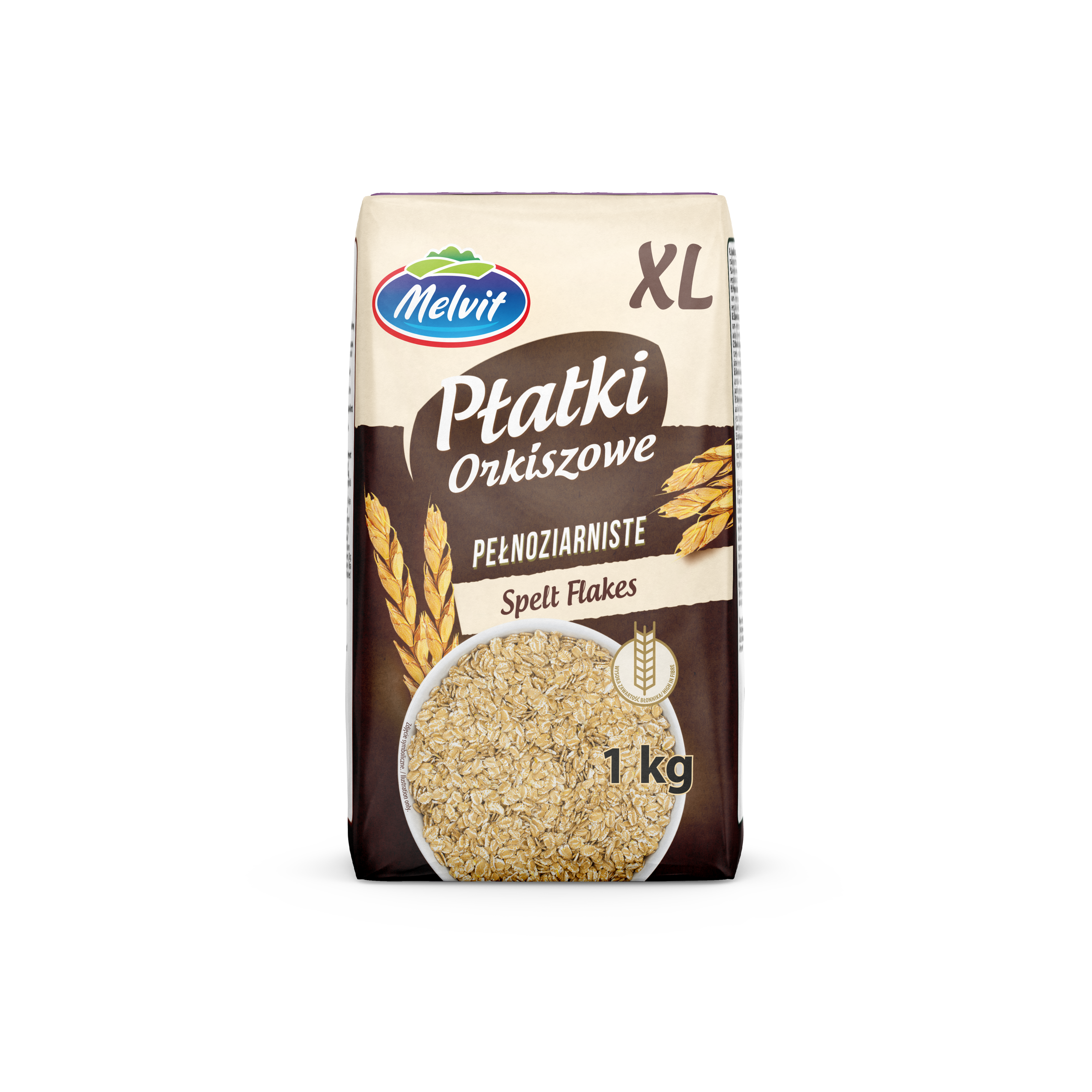 Melvit Płatki Orkiszowe 1Kg