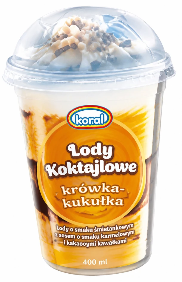 Lody koktajlowe Koral krówka-kukułka