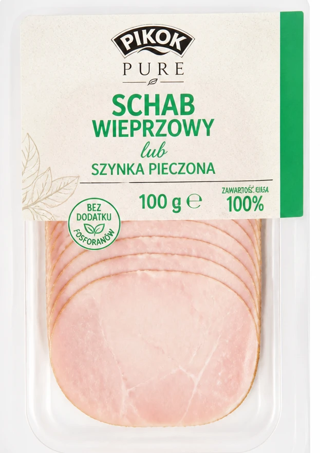 PIKOK PURE Szynka pieczona lub Schab wieprzowy