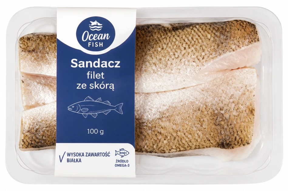 Sandacz filet ze skórą