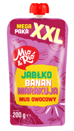 Mio&Rio Mus jabłko banan marakuja 200 g