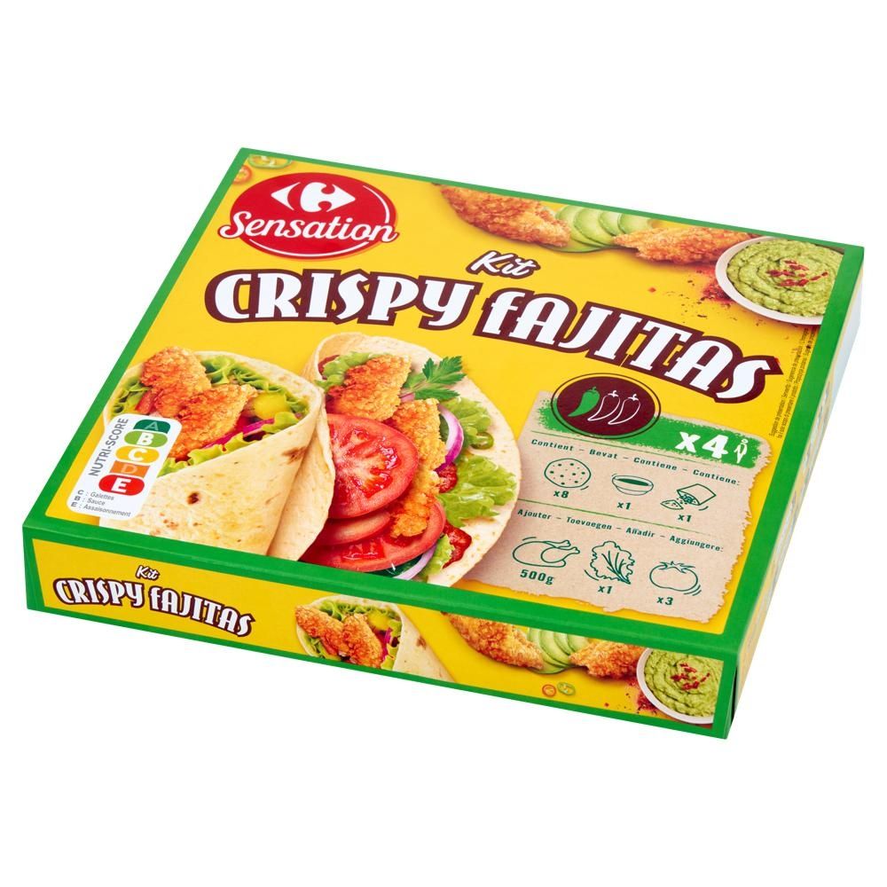 Carrefour Sensation Zestaw do Crispy Fajitas 530 g