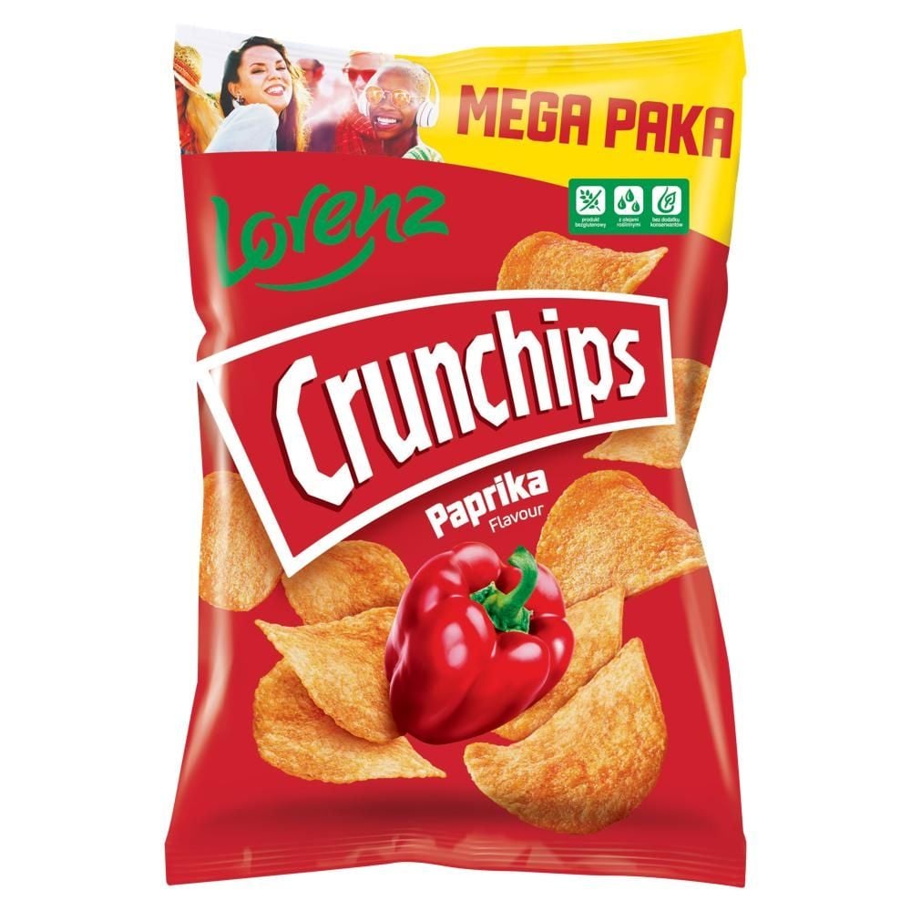 Crunchips Chipsy ziemniaczane o smaku paprykowym 200 g