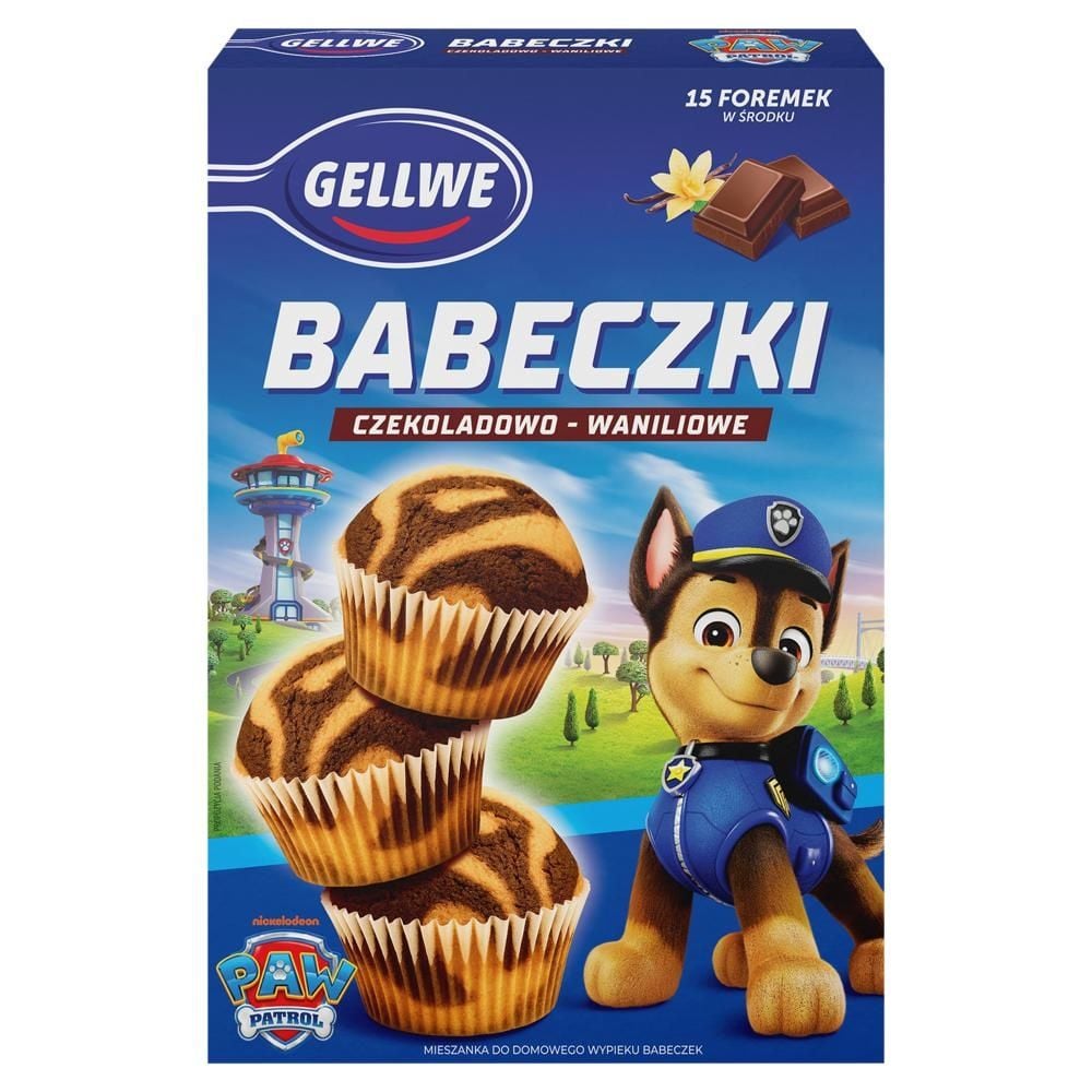 Gellwe Babeczki czekoladowo-waniliowe mieszanka do wypieku 238 g