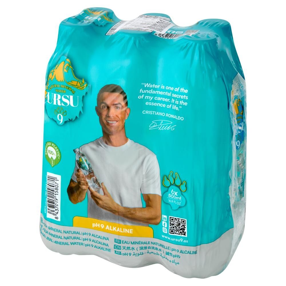 Ursu Naturalna woda mineralna niegazowana niskozmineralizowana alkaliczna 6 x 500 ml