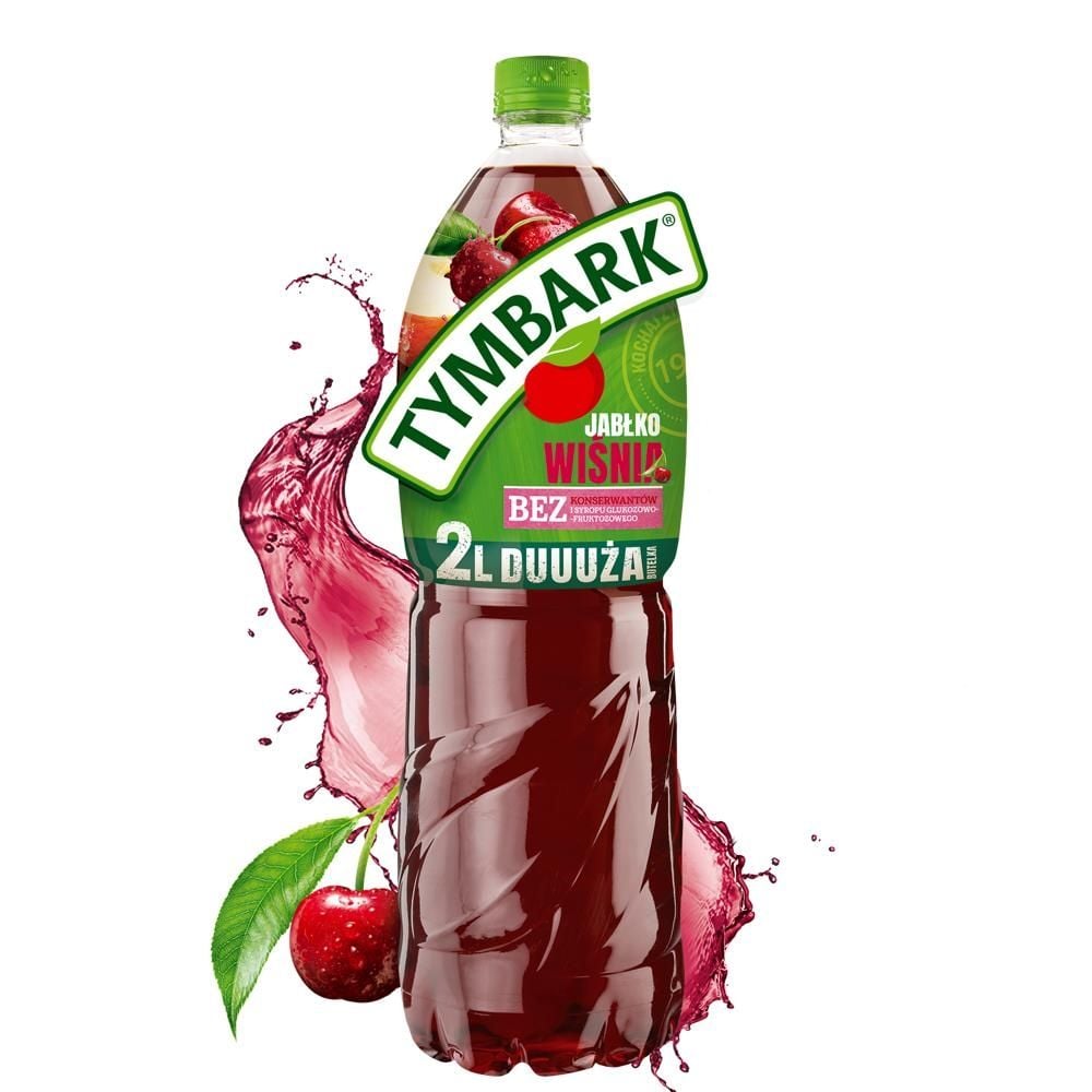 Tymbark Napój jabłko wiśnia 2 l