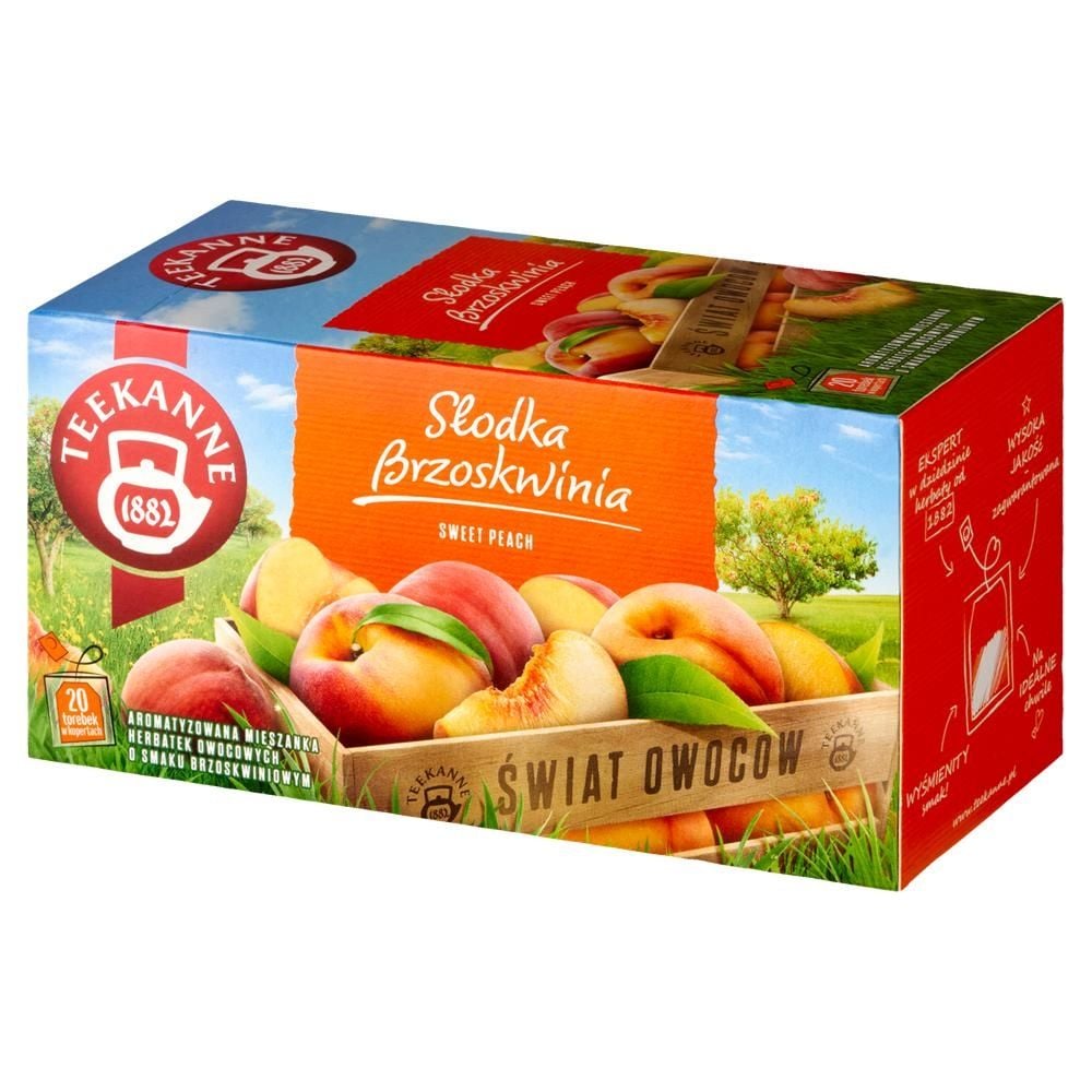 Teekanne Świat Owoców Mieszanka herbatek owocowych słodka brzoskwinia 45 g (20 x 2,25 g)