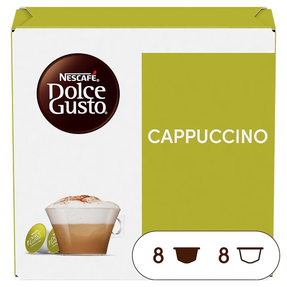 NESCAFÉ Dolce Gusto Cappuccino Kawa w kapsułkach 186,4 g (8 x 17 g i 8 x 6,3 g)