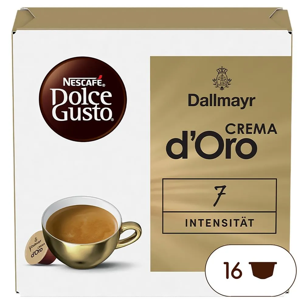 NESCAFÉ Dolce Gusto Dallmayr Crema d'Oro Kawa w kapsułkach 120 g (16 x 7,5 g)