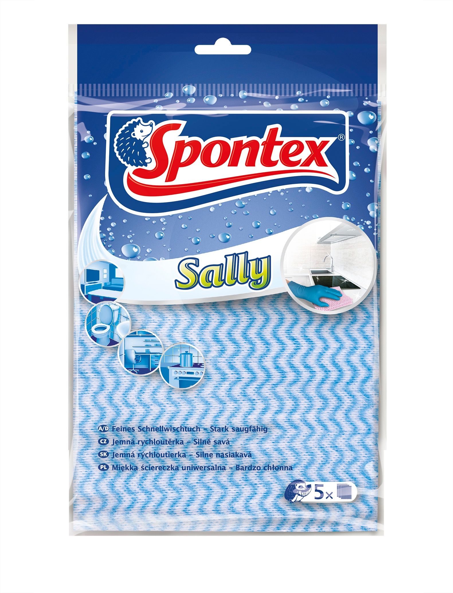 Ściereczki Uniwersalne Spontex Sally 5 szt
