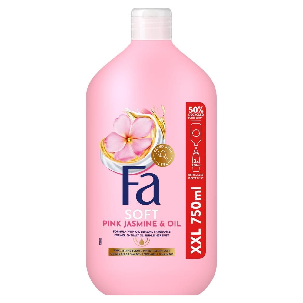Fa Soft XXL Pink Jasmine & Oil Żel pod prysznic i do kąpieli 750 ml