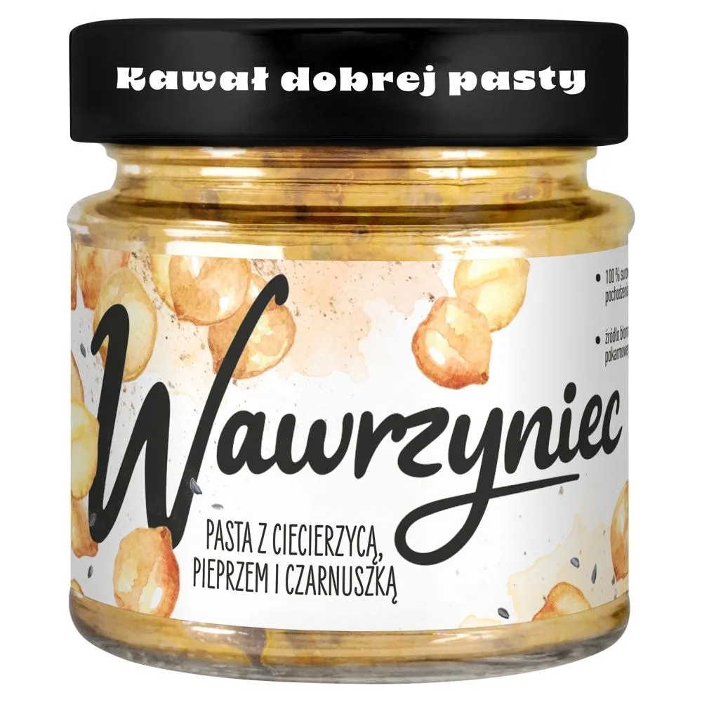 Wawrzyniec Pasta z ciecierzycą pieprzem i czarnuszką 180 g