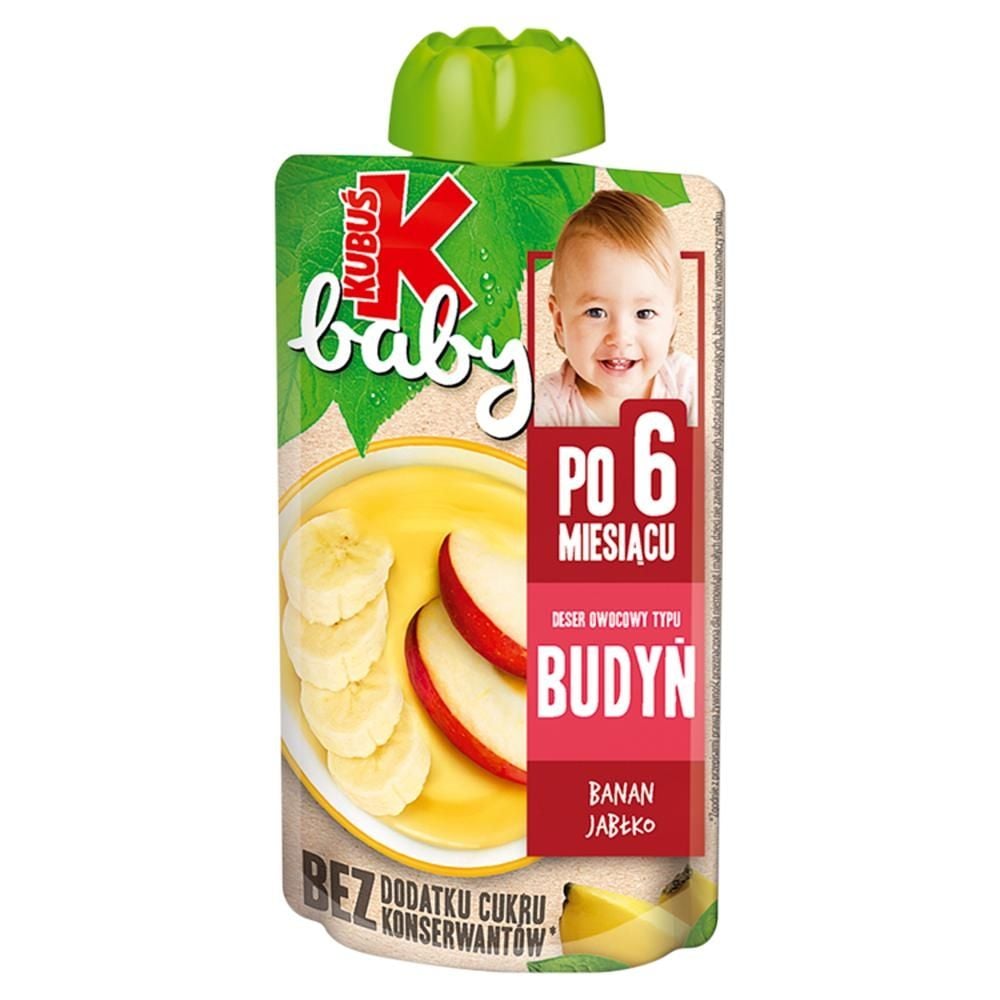 Kubuś Baby Deser owocowy typu budyń po 6 miesiącu banan jabłko 100 g