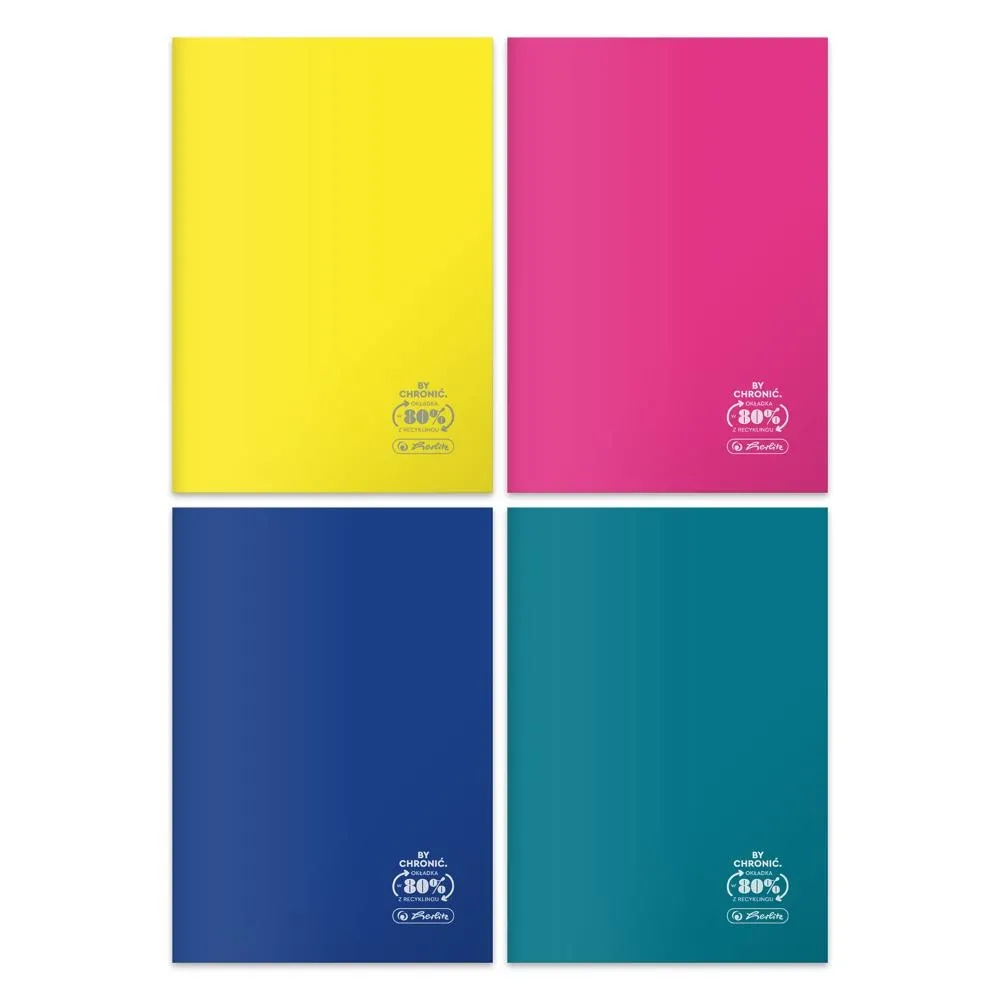 Herlitz zeszyt A4 60 kratka Eco PP colors fsc