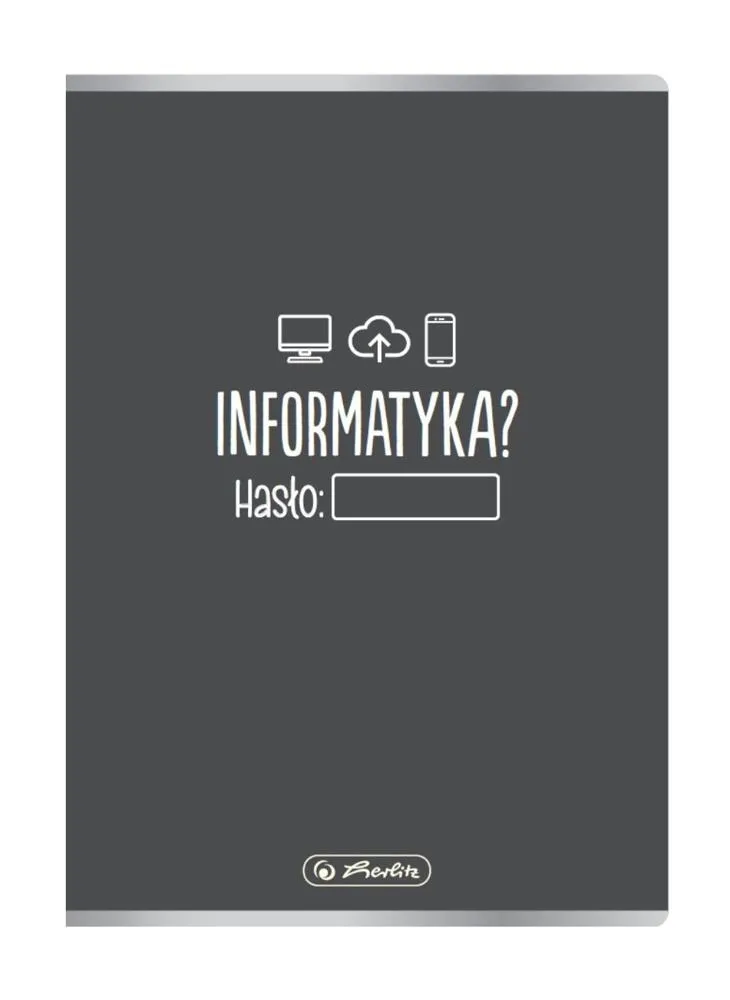 Zeszyt Herlitz przed Informatyka  A5 60k kratka z marginesem