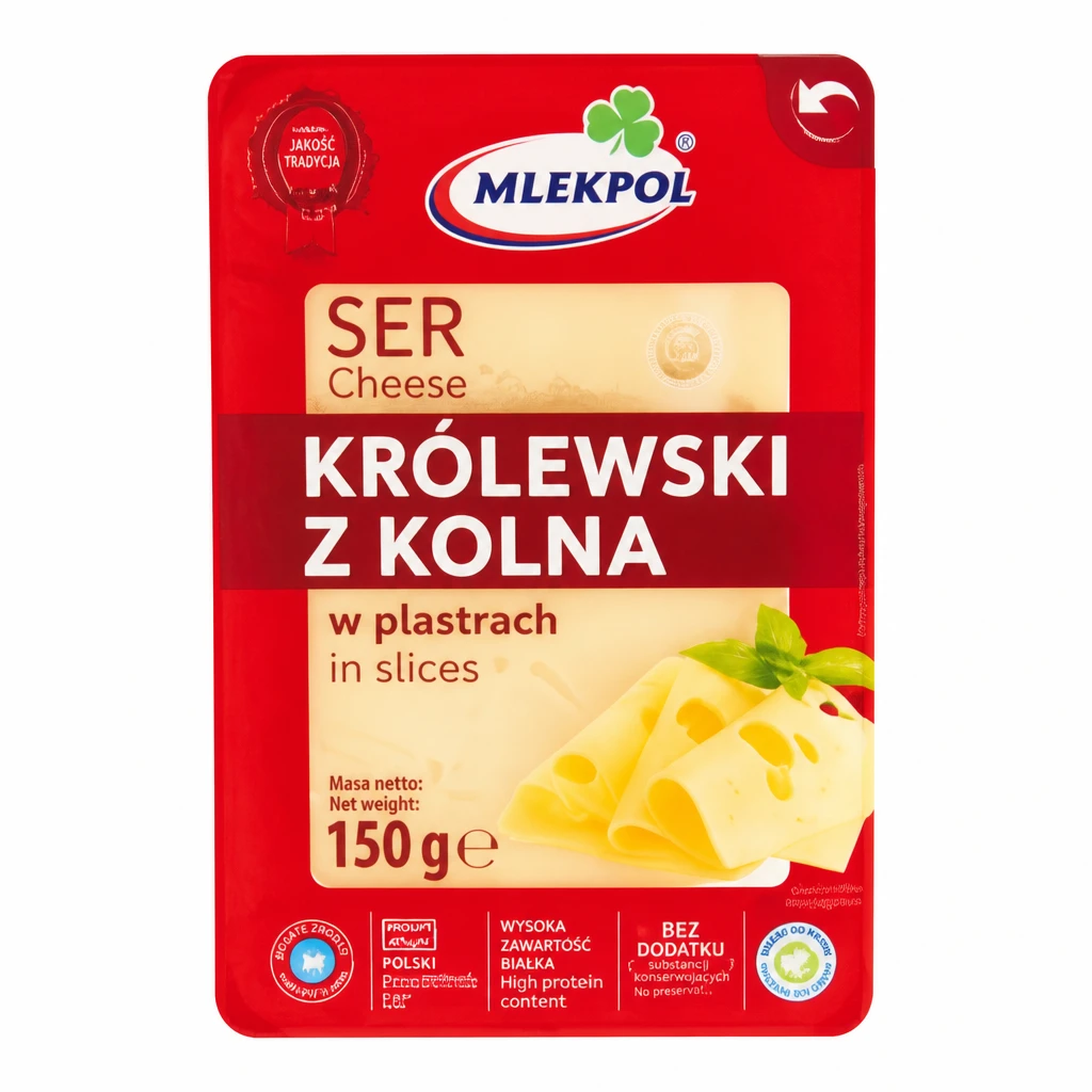 Ser Królewski z Kolna Mlekpol plastry 150g