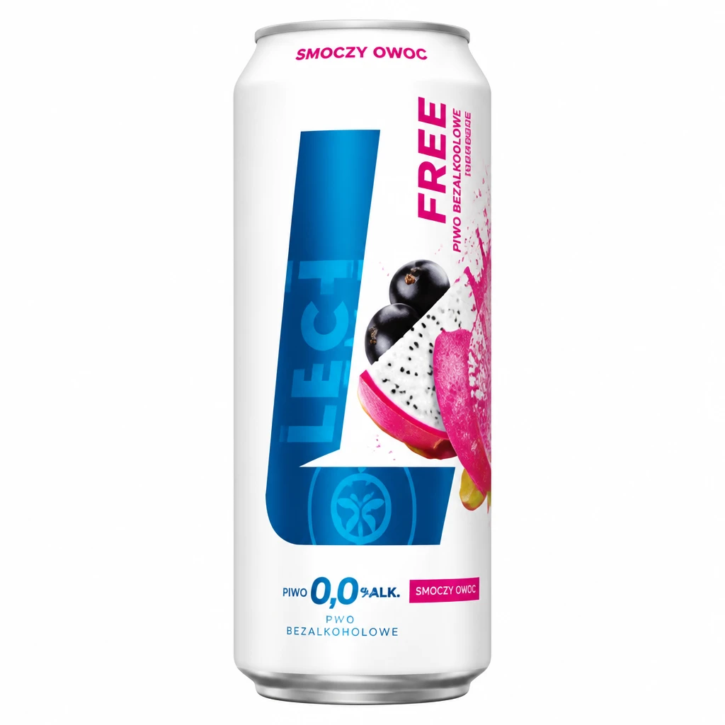 Piwo Lech Free smoczy owoc 0,5l 0% puszka