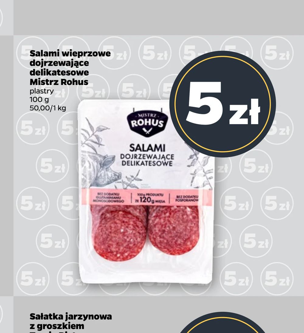 Salami wieprzowe dojrzewające delikatesowe Mistrz Rohus