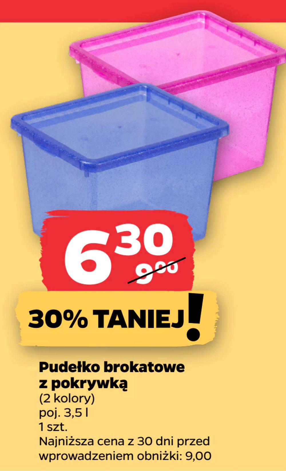 Pudełko brokatowe z pokrywką