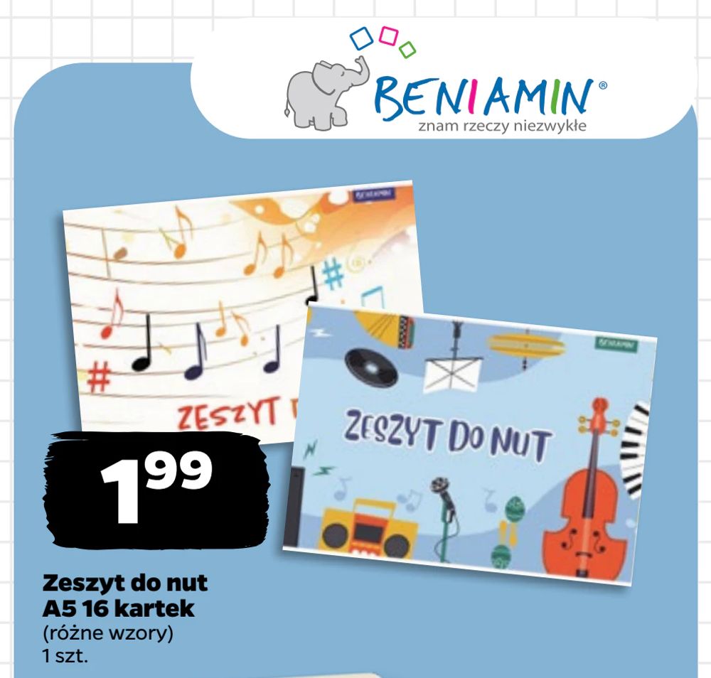 Zeszyt do nut A5 16 kartek