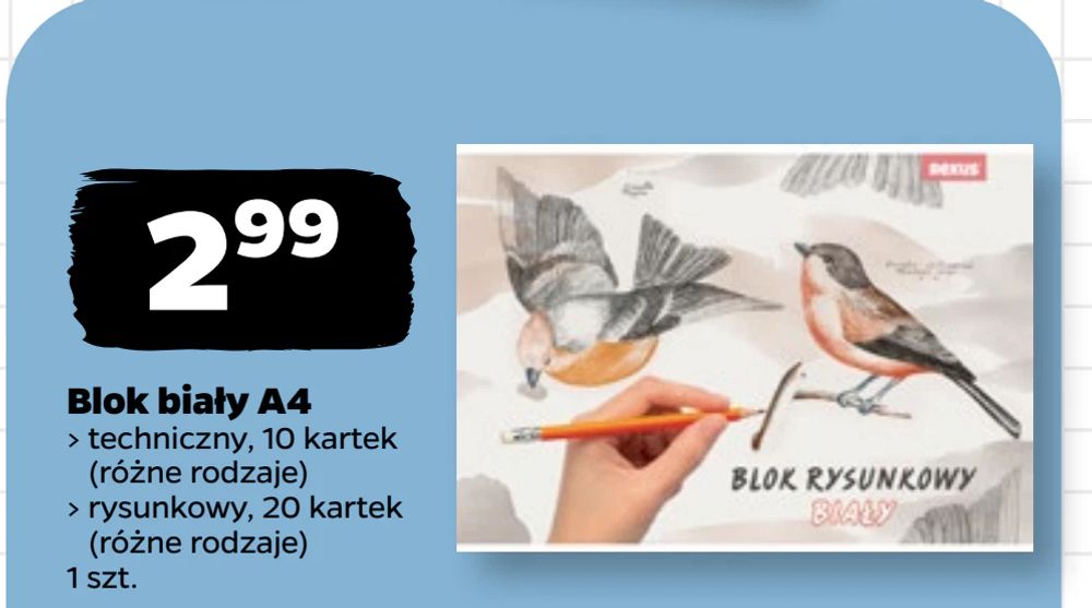 Blok biały A4