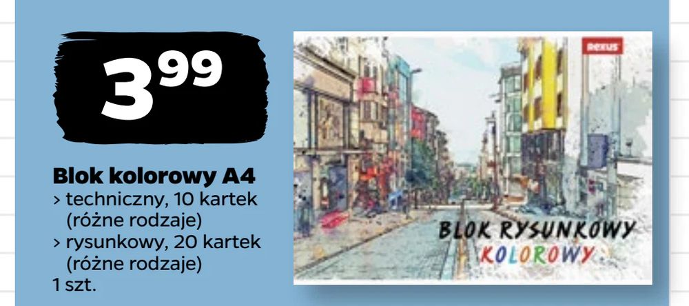 Blok kolorowy A4