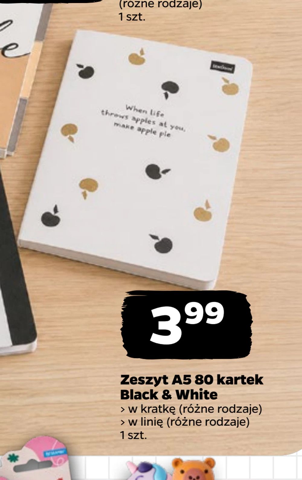 Zeszyt A5 80 kartek Black & White