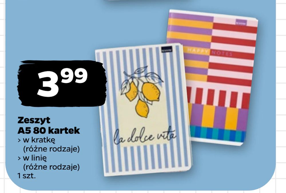 Zeszyt A5 80 kartek