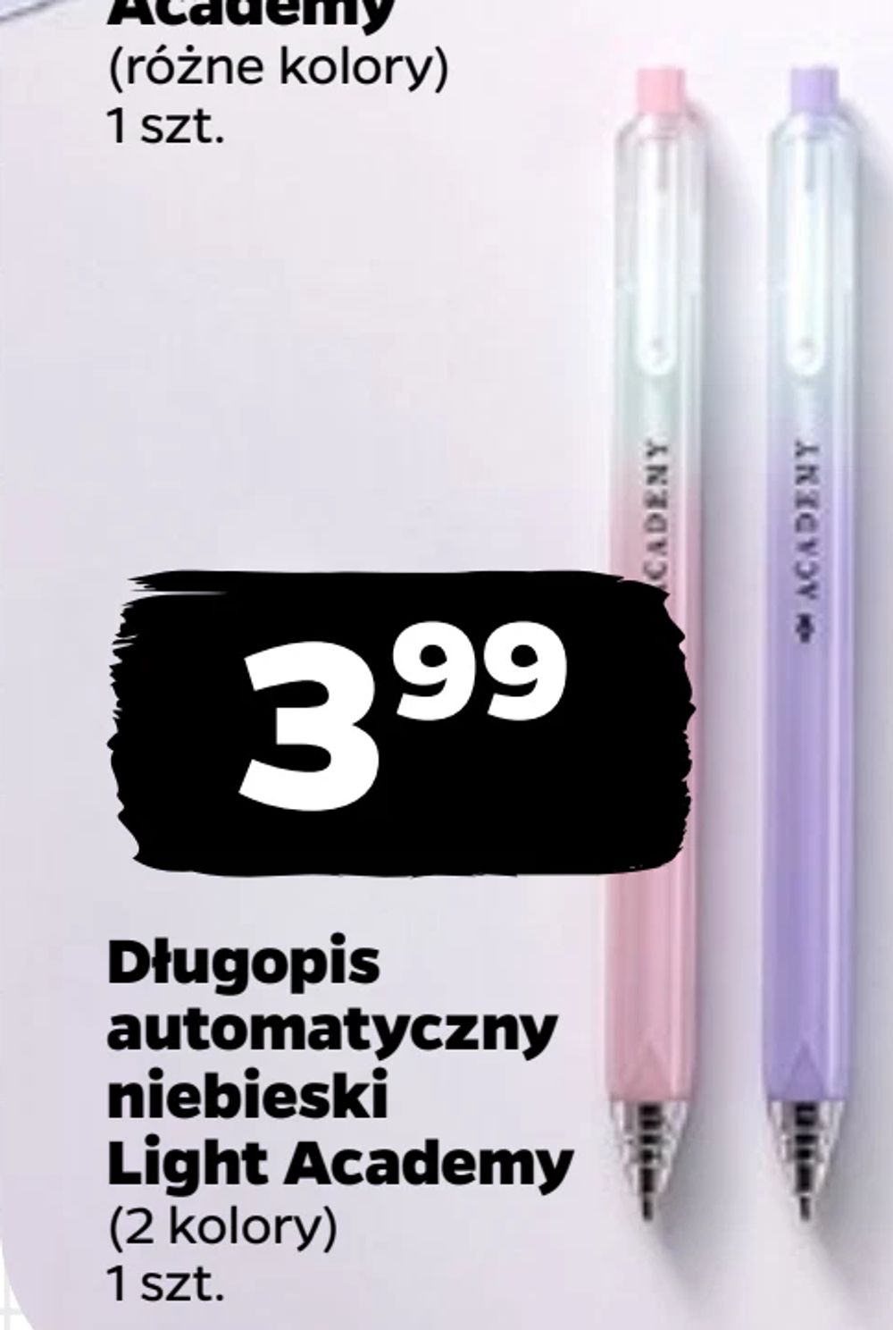 Długopis automatyczny niebieski Light Academy