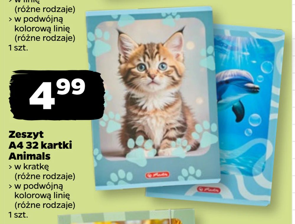 Zeszyt A4 32 kartki Animals
